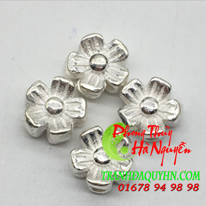 bán buôn phụ kiện bạc - charm bạc hoa đào
